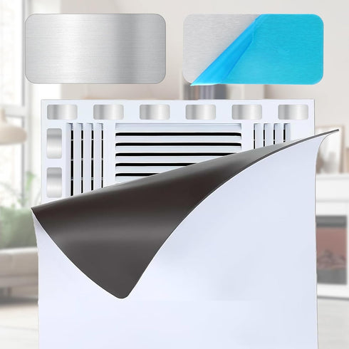 Alrhso 24 2.36x1.18 Inch Adhesive Metal Plates for Magnetic Mounts, Pcs Rectangular Iron Strips with Strong Backing