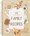 Blank Family Cookbook Recipe Binder - 6.5 x 8.2 in, Hardcover Spiral Bound, 90 Ruled Pages with Memo Pocket