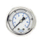 PIC Gauges 202L-204E Center Back Mount Glycerine Filled Pressure Gauge, 2" Dial, 0/100 psi Range