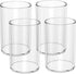 NIUBEE Acrylic Pen Holder 2 Pack, Clear Desktop Pencil Cup Organizer for Office Desk Accessories, Round