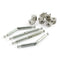 4 Set Furniture Hardware Double End Head Rod Connection Cam Fittings, 84mm Furniture Board Panel Connection Accessories