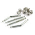 4 Set Furniture Hardware Double End Head Rod Connection Cam Fittings, 84mm Furniture Board Panel Connection Accessories