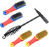 10.6 oz 300g Spring Handle Welding Chipping Hammer with Nylon and Steel Wire Brush Kit