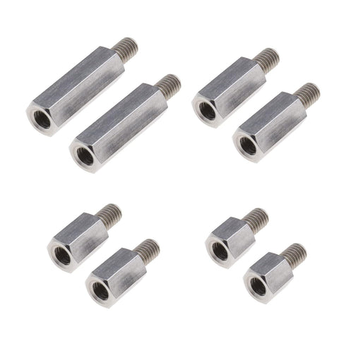 Create idea 8PCS Single Head Stud Hex Standoff Spacers - M6 x M6 for PCB, 10mm, 15mm, 20mm, 30mm