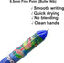 Maydahui 6 Pcs 10-in-1 Multicolor Dinosaur Pens, 10 Colors Shuttle Retractable Ballpoint Pens Fun Cartoon Dino Print