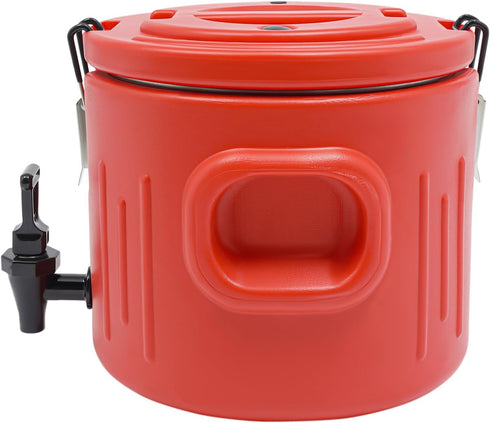CTYSZZA Commercial (2.6 Insulated Beverage Dispenser, Ice & Hot Drink Dispenser with Spout Spigot and Portable Handles