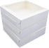 24pcs 9x9x2.5 Inch White Pie Boxes with Window for Pies, Donuts, Cookies, Muffins, Chocolates, Party