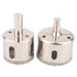 Glass Drill Bits, 38 mm Marble Drill Bit Hole Saw, 2Pcs/Set Compatible with Power Tools