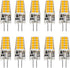 10 Pack G4 LED Bulb 3W, 12V, 20W G4 Halogen Equivalent, Warm White 3000K, JC G4 Bi-Pin Base, Not Dimmable