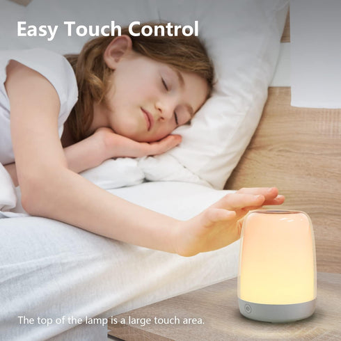 Dimmable 5 Nursery Light for Kids, Baby Night Light with Warm & Color Changing Lights, USB Rechargeable Lamp