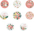 Floral Stickers - 1'' 25mm Adhesive Labels, 1000pcs Decorative Envelope Seal Stickers for Gifts