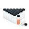 20PCS 30ML Clear Small Liquid Sample Glass Vials with 24-414 Black Screw Caps for Lab, Essential Oil, Perfume
