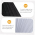Housoutil Lamp Shade Protector Lamp Black Table Decor Cover Pleated Table s Shades Chandelier Wall Fabric Pleated Light
