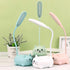 Mini Cat Night Light, LED Desk Lamp for Kids, Cute Foldable USB Rechargeable Reading Light, White, Children's Bedside