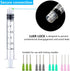 100 Pack 3ml/cc Plastic Syringe Luer Lock Tip - Liquid Measuring Tools (No Needle) - Sterile Individually Sealed