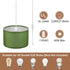 15Ft PATIKIL Plug in Pendant Light, Rope Cord Hanging Lamp Fixture Army Green