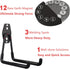 MUTUACTOR Large Magnetic Hooks, 2pcs Super Strong Heavy Duty Storage Hooks for Hanging Tools, Organization for Tool