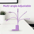 AXX Cute Purple Desk Lamp, Rechargeable Study Table Light for Home Office, Small, Battery Operated, LED, Flexible