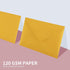 Granhoolm 50 Pack A6 Invitation Envelopes, 4x6 Envelopes for Weddings, Parties, Greeting Cards (Gold)