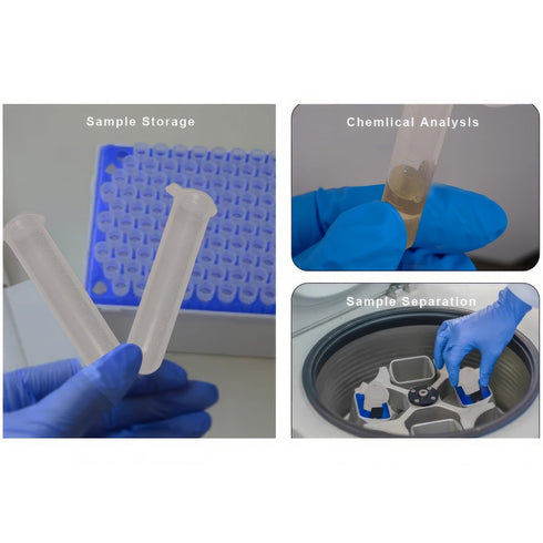 50pcs 10ml Clear Plastic Centrifuge Tubes, EP Lab Vials, Small Liquid Test Sample Storage Container with Snap Caps