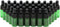 40 Pack 3ml Green Glass Dropper Bottles with Black Rubber Cover, Tapered Glass Droppers Set