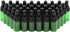 40 Pack 3ml Green Glass Dropper Bottles with Black Rubber Cover, Tapered Glass Droppers Set