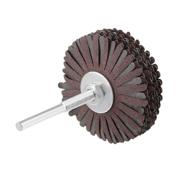 uxcell 1/4-Inch Shank Abrasive Cloth Flap Wheel Sanding Star, 180 Grit for Woodworking Furniture Polishing