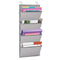 Eamay Wall Mount/Over Door File Hanging Storage Organizer, 4 Large Document Holder for Home or Office