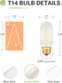 T45 E26 Bulb Dimmable 40W E26 Bulb 4 3000K E26 Bulb AC120V 400lm T14 Bulbs 4 Pack Frosted LED Equivalent Watt Soft