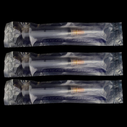 100 Pack 2.5ml Luer Lock Syringes, 25 Gauge 1 Inch, Individually Wrapped