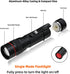 6 Pack Small Mini LED Flashlight, Single Mode Zoomable Flashlights AA Battery Powerful Flashlights with Pocket Clip