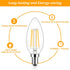 Brightever E12 Candelabra LED Light Bulbs, 60W Equivalent, 5-Pack B11 6W, 2700K Warm White Candle Lightbulbs