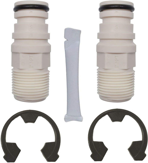 Soft Water Supply 7280203 - Water Softener Installation Adapter Kit with (2) clips, (2) o-rings