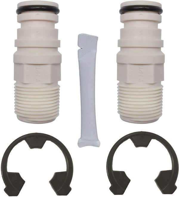 Soft Water Supply 7280203 - Water Softener Installation Adapter Kit with (2) clips, (2) o-rings