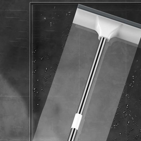 POPETPOP Floor Scrub Brush with Long Handle Stiff Bristles Tile and Grout Cleaning Brush for Bathroom and Kitchen