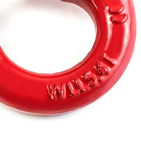 G80 Alloy Steel Coupling Link, 2 Pack 1/4" Hammer Lock Chain Connector, Red, 2645 lbs Working Load Limit