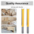HOHXEN 1/4-Inch 3/8 Inch 3 Inch (Pack 1) Double Flute Straight Bits, Shank Straight Router Bits Width Woodworking