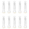 PATIKIL 5ml Volumetric Flask, 10Pcs 3.3 Borosilicate Glass Graduated Measuring Flask with Glass Stopper for Lab