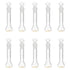 PATIKIL 5ml Volumetric Flask, 10Pcs 3.3 Borosilicate Glass Graduated Measuring Flask with Glass Stopper for Lab