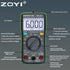 ZT-102L Inductance Meter Multimeter Tester T-RMS 6000 Counts, 60H LCR Meter, AC DC Current Voltage Up to 600A
