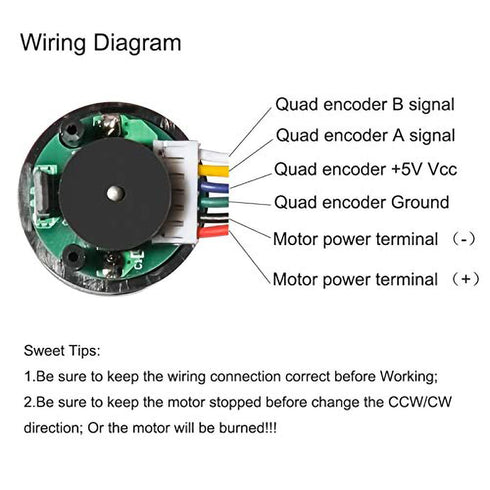 Encoder Metal Gearmotor 12V DC High Speed 600RPM Gear Motor with Encoder for Robotics
