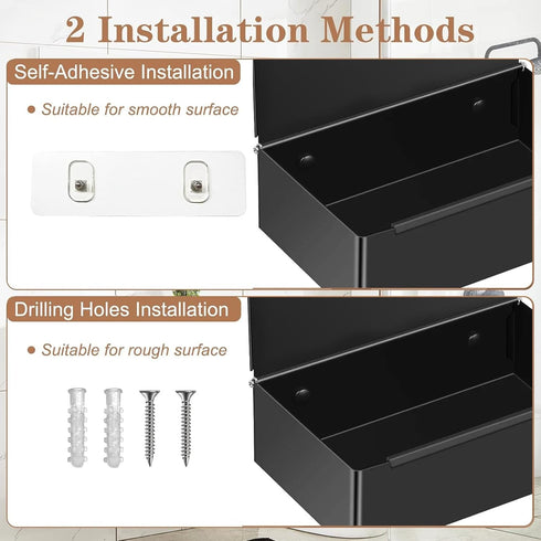 SUS304 Toilet Paper Holder with Shelf - Stainless Steel Toilet Paper Storage with Wipes Dispenser & Toilet Paper Roll