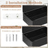 SUS304 Toilet Paper Holder with Shelf - Stainless Steel Toilet Paper Storage with Wipes Dispenser & Toilet Paper Roll
