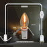4 Pack Accessory Cord with LED Night Light Bulbs, White Cord with On/Off Switch, C7 LED Bulb Warm White