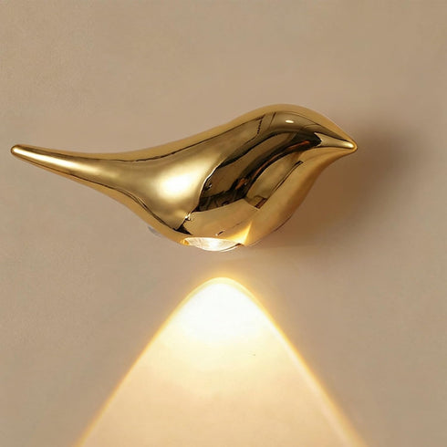 MENGLANSI Bird Shape Night Lamp Adjustable Brightness LED Wall Sconces USB Rechargeable Easy Installation Modern LED