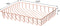 Okllen 3 Pack Wire File Tray, Rose Gold Paper Tray Desk Letter Tray for Office, Large Documents Storage Basket Organizer