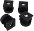TAODAN 4PCS Square Insert Furniture Adjustable Leveler Nut Plugs Slide Rail Floor Protector