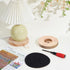2 Sets 4.7x0.8 Inch PH PandaHall Wooden Lamp Base Round Lamps Stand Wood Lamp Holder with Self Adhesive Pad Desktop