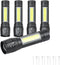 5 Pack Mini Small Pocket LED Flashlight USB-C Rechargeable High Lumens Bright