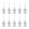 10pcs 20Gauge Stainless Steel Dispensing Needles, Luer Lock Blunt Tips for Thick Liquids, Ink, Glue, Lab Use, 1/2"